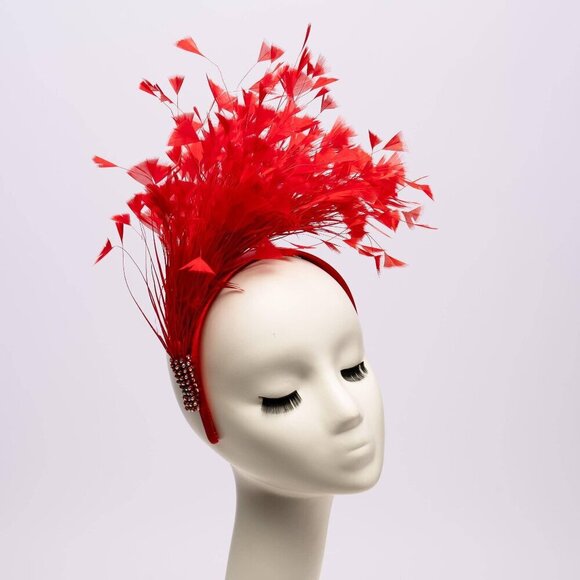 Accessories - Feather 1920S Style Fascinator Headband